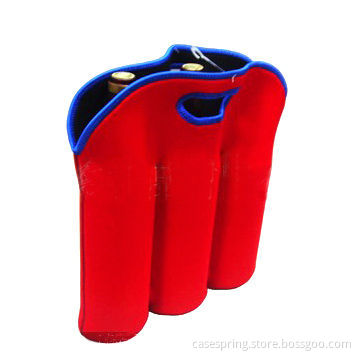 Red Cooler Bag, Made of 3mm Nylon and Special Lining Materials, Suitable for 6-piece Cans
